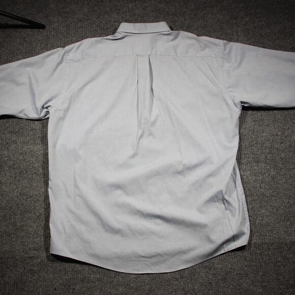 VTG Walt Disney World Button Up Shirt Mens XL Blue Mickey Mouse Pinpoint Oxford - Picture 5 of 8